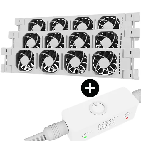 Heatfan 4 trio drievoudige set van 4 ventilatoren