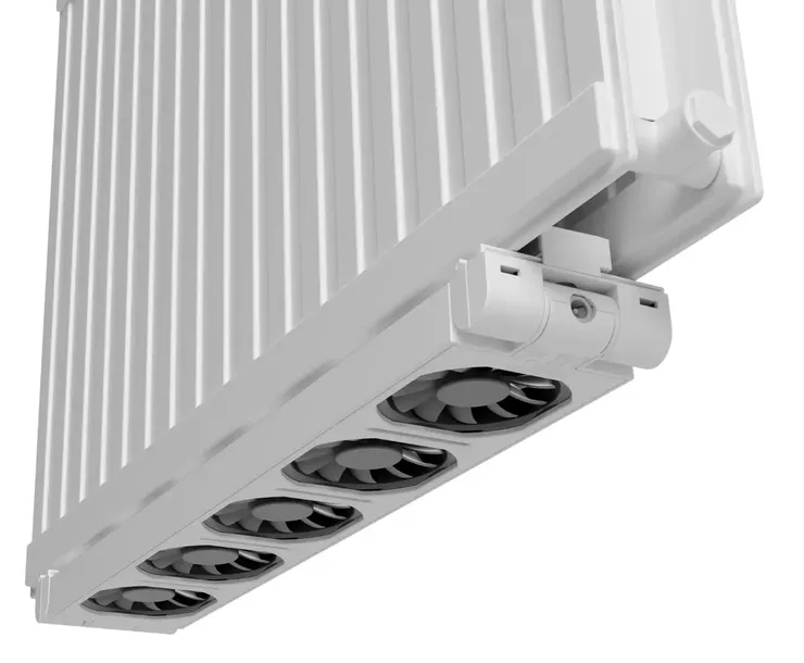 Ventilator onder small radiator