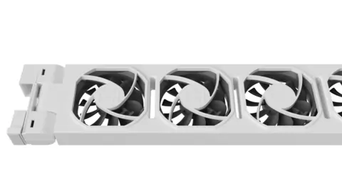 Detailfoto van radiatorventilator