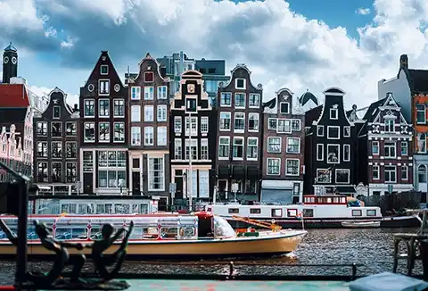 Grachtenpanden in Amsterdam